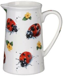 Leonardo Collection Milchkännchen aus feinem Porzellan - Marienkäfer-Design, 600 ml, perfekt für jeden Tisch und Kochen