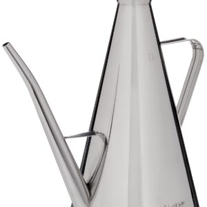 Ibili Speiseölkanne Iberica 1 l Edelstahl Silber 22 x 12 x 23 cm Functional Edelstahl Ölkanne für Speiseöl Sortiment 1 L