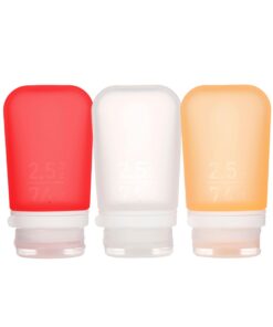 Humangear GoToob 3er Pack 74 ml transparent rot orange Einheitsgröße