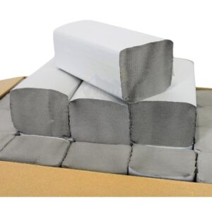 KURTT Papierhandtücher für Toiletten | 1-lagig, 25x23 cm | 5.000 Blatt | ZZ/V-Falz geeignet für Handtuchspender in Toile
