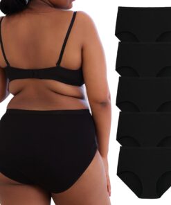 INNERSY High Waist Slip Damen Große Größen OEKO-TEX STANDARD 100 | INNERSY Baumwolle Maxi Unterwäsche Damen Große Größe
