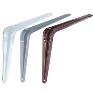 BRESKO Regalwinkel Regalhalter für Küche und Esszimmer - Hochresistenter Gadescan Material - 2 Stück - 350x300 mm - Wei