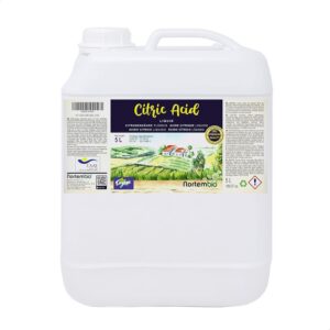 Nortembio Bio-Zitronensäure 5 L - Konzentrierte Reinigung - 100% Natürliche Flüssigkeit - Für Ökologisches Landbau zugel