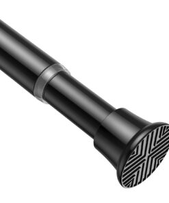 AIZESI Schwarze Duschstange ohne Bohren 60-120 cm Teleskopstange verstellbar Carbonfree Certified