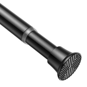 AIZESI Schwarze Duschstange ohne Bohren 60-120 cm Teleskopstange verstellbar Carbonfree Certified