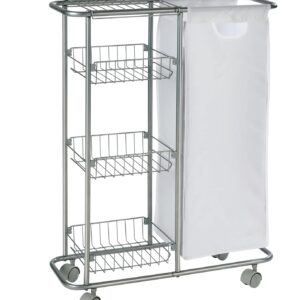 WENKO Sammelwagen Slim 3 Etagen für PET-Flaschen Sammler, ideal für Hausfrauen, outside use, leicht zu transportieren, 2