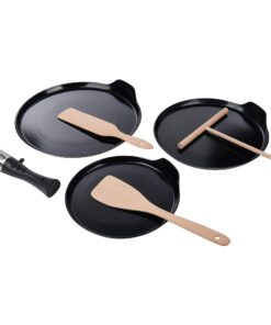 Gräwe Crêpes Pfannenset 7-teilig, CK2-Antihaftbeschichtet für Crêpes | Gräwe Crêpes Pfannenset 7-teilig inkl. abnehmbar