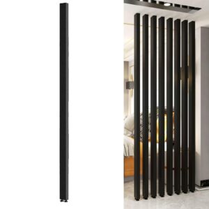 WIGING Schwarz Raumteiler Für Büro Mit Verstellbaren Füßen Kein Bohren Erforderlich(80cm/31.5in/|62ft,1PCS) WIGING Sch