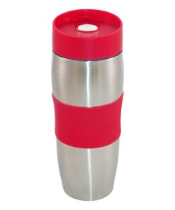 Cenocco CC-6000 Isolierbecher 380 ml rot für Outdoor-Activisten mit thermischem Isolierung und praktischem Abnehmbarem D