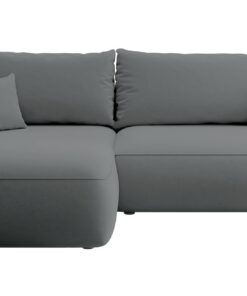 Selsey Sofa Eckcouch Mit Stauraum Pflegeleicht Polyurethanschaum Schlaffunktion L Form Links OVO Hellbeige Veloursoptik