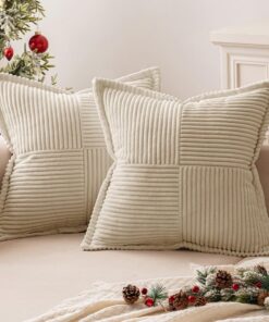 MIULEE Weihnachtsdekokissenbezüge 50x55 cm für Wohn- und Schlafzimmer Modern und Weich