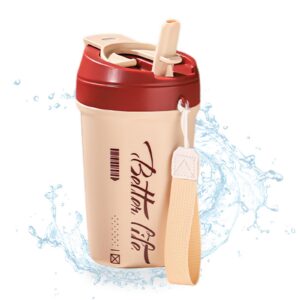 Counius Kaffeebecher To Go Thermobecher Isolierter Vakuum 520ml Käsegelb Reise Auslaufsicher Thermobecher
