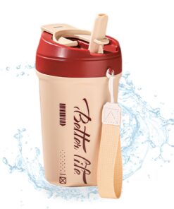 Counius Kaffeebecher To Go Thermobecher Isolierter Vakuum 520ml Käsegelb Reise Auslaufsicher Thermobecher