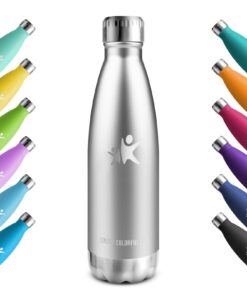 KollyKolla Thermosflasche Edelstahl, Sprudel für Outdooraktivisten, Auslaufsicher Isolierflasche 750ml
