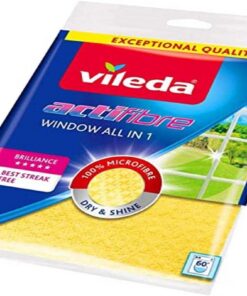 Reinigungstuch Vileda Actifibre Glasolicit für Zeitschriftenräume OEKO-TEX | Vileda Reinigungstuch Glas Actifibre 25x35