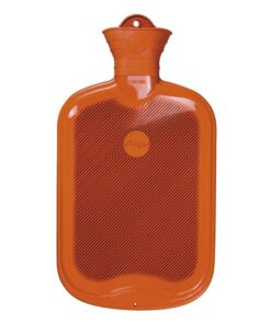Sänger 2,0 Liter Gummi-Wärmflasche (orange) - praktisch für Sport und Outdoor-Aktivitäten mit thermische Haltbarkeit und