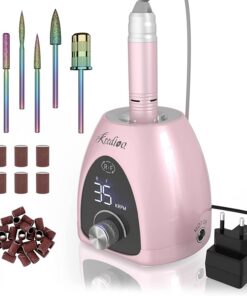 Elektrische Nagelfräser Nageln Gelnägel 35000 U/Min 6 in 1 Maniküre Set Sicher für Anfänger Profi Elektrische Nagelfräs