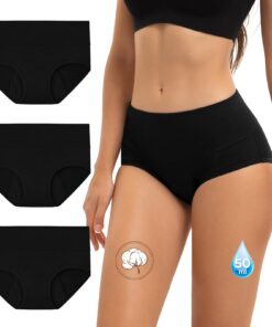 Starke Blutung Periodenunterschwäsche INNERSY High Waist Baumwolle 3er Pack | INNERSY Periodenunterschwäsche High Waist