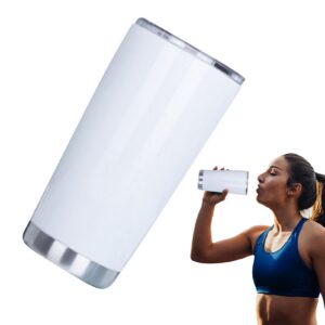 CGACCSD Sublimationsbecher Isolierbecher Für Frauen Und Männer 20 Oz Doppelwandig Edelstahl Mit Strohhalm