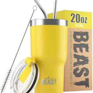 Beast Thermobecher 550 ml - Perfekt für Kaffee oder Eiskaffee I Doppelwandiger Trinkbecher aus Edelstahl I BPA-frei I Me