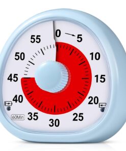 Diboniur Visueller Timer Kinder, Wiederaufladbar, 60 Minuten Countdown Timer, Schreibtisch Wecker für Kinder, Zeitmanage