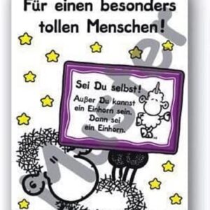 Sheepworld 54035 Klappkarte mit Magnet für Hobbykunstler im Atelier