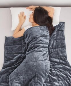 Bestlivings Gewichtsdecke - Entspannung und Anti Stress - Anthrazit - 6kg - 150x200cm - OEKO-TEX