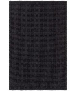 JOTEX Badteppich, Polyester, Schwarz, 50x80 cm, Trocknungsförderer und antibakteriell