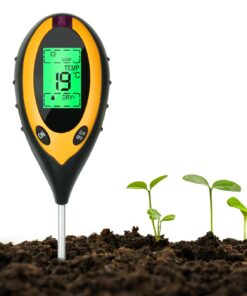 Flintronic 4‑in‑1 Bodentester – pH‑, Bodenfeuchte‑ & Sonnenlichtmesser für Garten, Rasen und Gemüsegarten