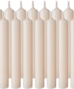 BRUBAKER 20er Pack Geburtstagskerzen Champagner 9,5 cm - perfekt für Geburtstage und Partys - Deko- und Ritualkerzen mit
