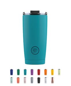 Cool Bottles - Thermobecher aus Edelstahl - Fleckabweisend - Luftdichter Deckel - 550 ml - Vivid Turquoise - 10 Stunden