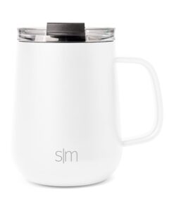 Simple Modern ReiseKaffeetasse mit Griff | Isolierter EdelstahlEiskaffeebecher Teetasse | Geschenke für Frauen und Männe