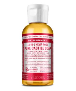 Dr. Bronner's Rose Flüssigseife 60ml EWG Verified Fair for Life