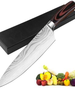 Schärfer Barriere Freischneidmesser Chef Knife, Allzweckmesser Küche, Gemüsemesser Damast Qualität