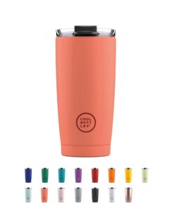 Cool Bottles - Thermobecher aus Edelstahl - Fleckabweisend - 10 Stunden Kaffeetauglich - Luftdichter Deckel
