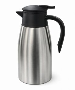 Thermoskanne 2 Liter 304 Edelstahl, 12-24 Stunden Vakuum-Isolierung für Kaffee & Tee