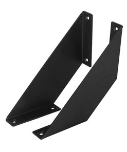 DOJA Barcelona Regalhalterung 2 Schwerlast-Wandhalterung 20x20 CM Stahl Regalhalter für Metall- und Holzregale
