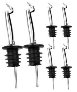 Pafusen SilberölAusgießer mit Edelstahlverschluss - für Olivenöl, Spirituosen & Wein - Weinabfüller, Sirup & EssigṢpezia