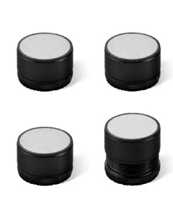 Betterhöhung Möbelfüße 4 Stück Schwarzes Selbstklebender Höhenverstellbar für Stühle, Tische, Schränke, Schreibtische, S