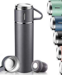 Thermosflasche Edelstahl 500ml Für Kinder und Baby: Auslaufsichere Isolierung, Vakuum Thermoflasche Unterwegs, Arbeit un