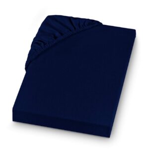 Setex REFIBRA Spannbettlaken, Dunkelblau, 180 x 200, Premium-Qualität,Comfort-Fasern, familienfreundlich, schlafraumopti