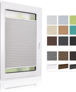 Aloha Plissee nach maß Sonnenschutz Plisseerollo Jalousie für Fenster & Tür (Höhe 50-149cm) Aloha Plissee mit Bohren S