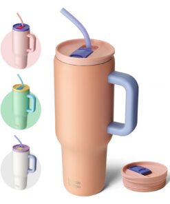 Kaffeebecher BOTTLE 40oz (1.2L) Pfirsich - BPA-frei, isoliert, für Reise, Büro & Uni - Geschenkidee für Kaffee- und Teel
