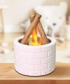 Ankrs Aroma Diffuser mit Flammeneffekt für Schlafzimmer und Wohnzimmer - Luftbefeuchter mit Touch-Steuerung & 4 Timern -