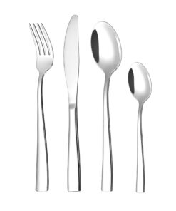 Otto Koning Leipzig Besteck Set 6 Personen Edelstahl Hochglanzpoliert 3 mm Dicke Modern Design
