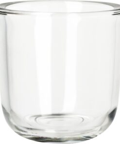 VBS Windlichtglas Klar für Teelicht oder Kerze Ganzjährig geeignet 300ml 9cm hoch 8.9cm Durchmesser außen 7.5cm innen