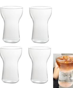 NSXIN Latte Macchiato Gläser für Coffee-Lovers - Heat-Resistant, Transparente Kristall-Gläser, Ideal für Cocktail und Ka