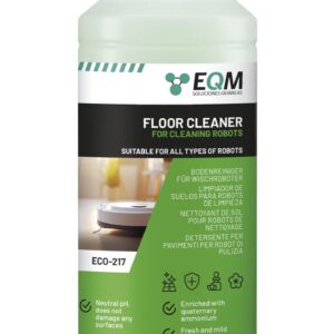 EQM ECO-217 Bodenreiniger für Wischroboter - Neutraler pH-Wert für alle Oberflächen - Florale Aroma - 1L - Reinigung von