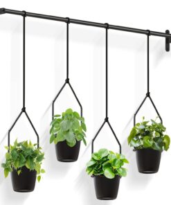 Bomclap Hängeblumentopf mit 4 Melamin Blumentöpfen - Moderne Wand- und Deckenmontage