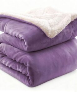 Weighted Comfort Blanket ausSherpa-Fleece für Erwachsene, doppelseitig, weiche Plüschdecke zum Schlafen auf Couch, Bett